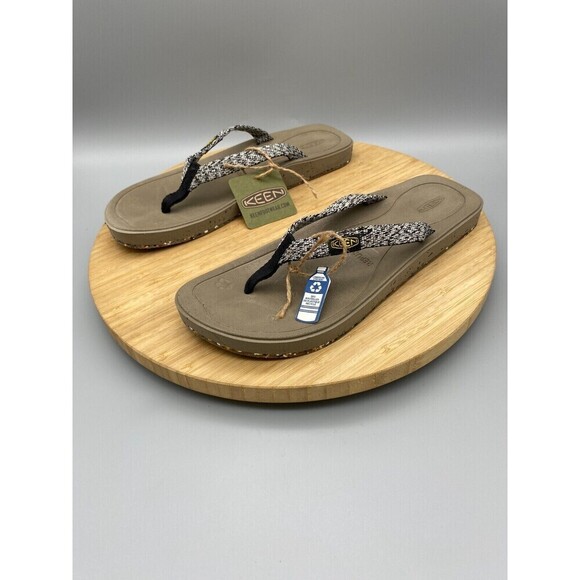 Keen Flip Flops Womens 8 Harvest Sandals Brown Open Toe Casual Comfort Woven - Picture 6 of 13